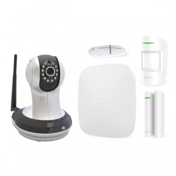 Комплект сигнализации Ajax StarterKit white + IP-видеокамера AI-361