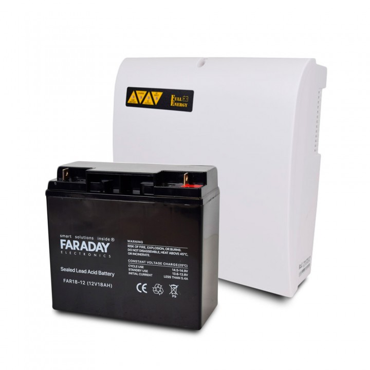 Комплект блок бесперебойного питания Full Energy BBGP-1210 + аккумулятор 12В 18 Ач для ИБП Faraday Electronics FAR18-12