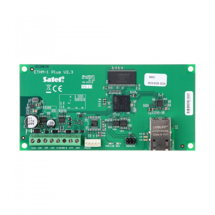 Ethernet-модуль Satel ETHM-1 PLUS для удаленного управления ППК INTEGRA и VERSA