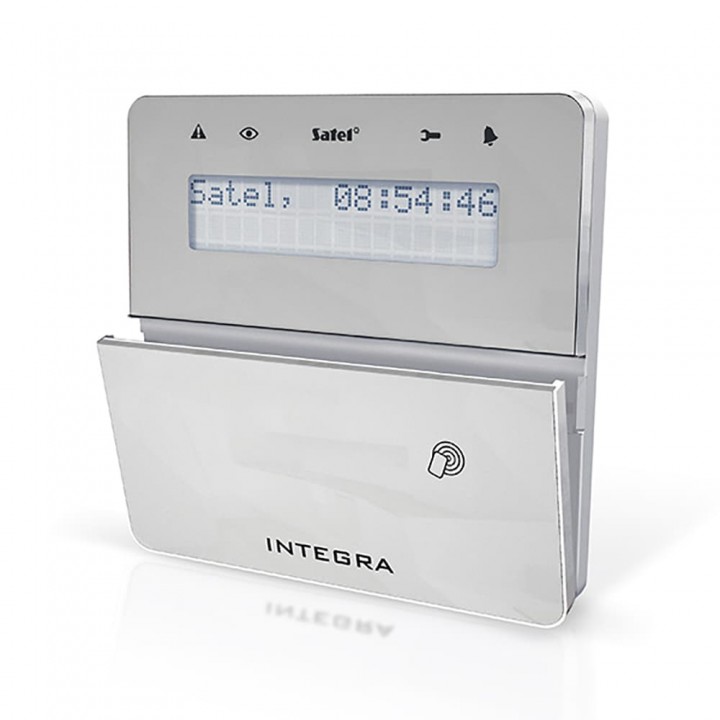 Клавиатура со считывателем карт Satel INT-KLFR-SSW 