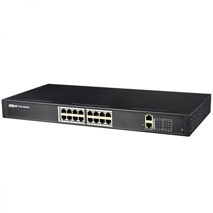 Управляемый POE коммутатор PFS4018-16P-250 с 16 PoE 100M + 1 Uplink 1000Mb
