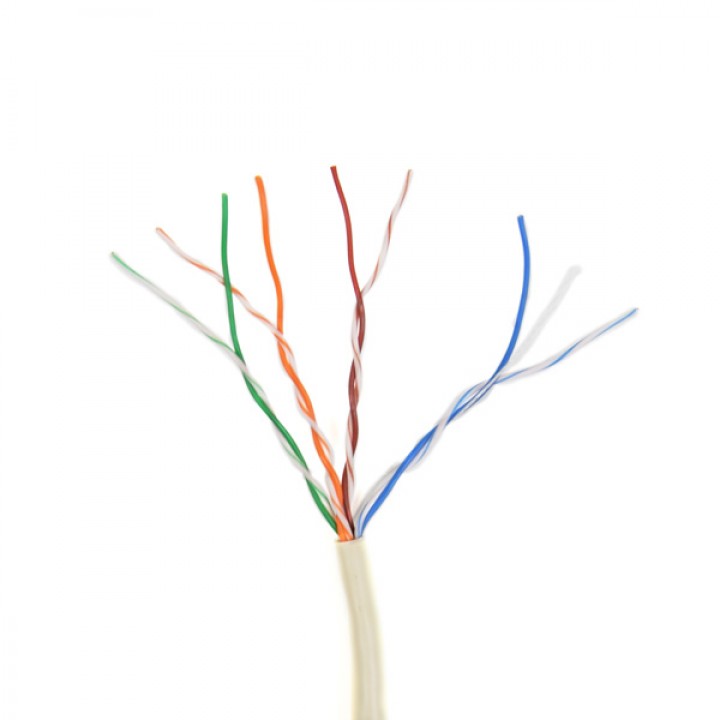 UTP внутренняя витая пара 4*2*0.5 CU кат.5е (медь) бухта 305м