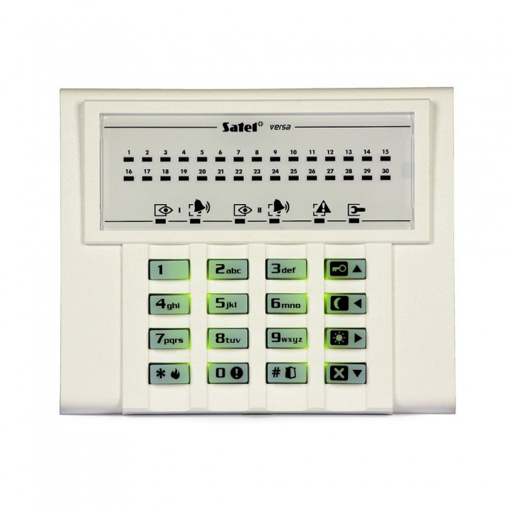 Клавиатура светодиодная Satel VERSA-LED-GR для ППК серии VERSA