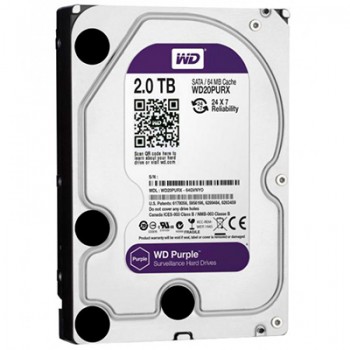 Жесткий диск Western Digital Purple 2TB WD20PURX для видеонаблюдения