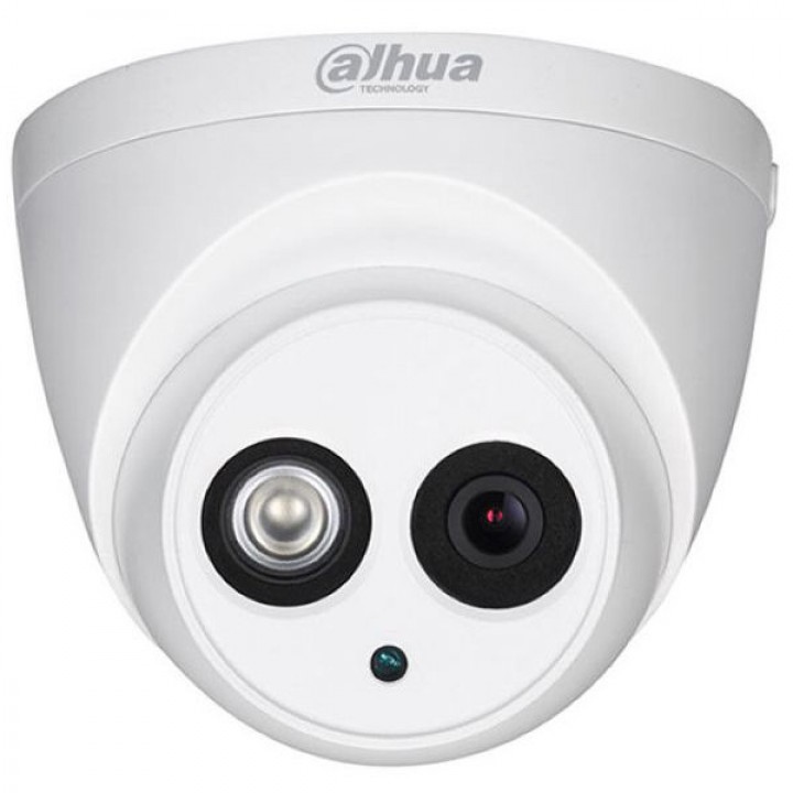 HDCVI видеокамера 4Мп Dahua HAC-HDW1400EMP-A 2.8мм металл с встроенным микрофоном 