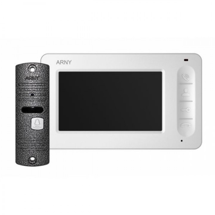 Комплект видеодомофона Arny AVD-4005 (белый/серый)