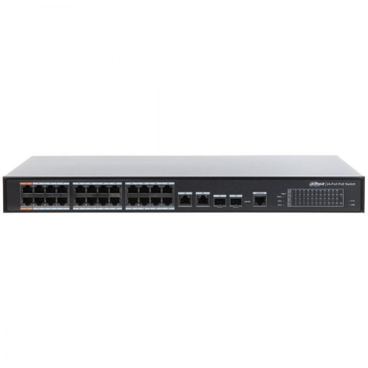 Управляемый POE коммутатор PFS4226-24ET-360 24 PoE 100M + 2 SFP + 2 Uplink 1000Mb