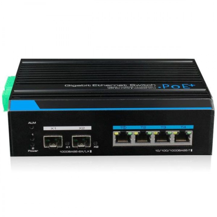 Управляемый POE коммутатор UTP7304GE-POE с 4 PoE 1000Mb + 2 SFP 1000Mb