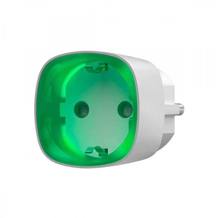 Радиоуправляемая умная розетка Ajax Socket white со счетчиком энергопотребления