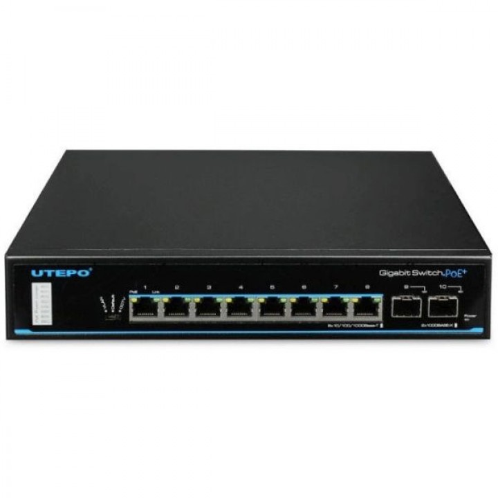 Неуправляемый POE коммутатор UTP3-GSW0802S-POE