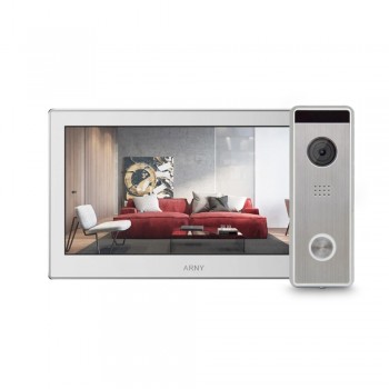 Комплект видеодомофона Arny AVD-740 (2Mpx) white + Tantos Triniti HD