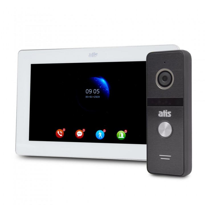Комплект видеодомофона ATIS AD-770FHD White + AT-400FHD Black