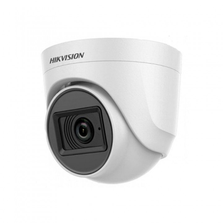 HD-TVI видеокамера 5 Мп Hikvision DS-2CE76H0T-ITPFS (3.6mm) с встроенным микрофоном пластик