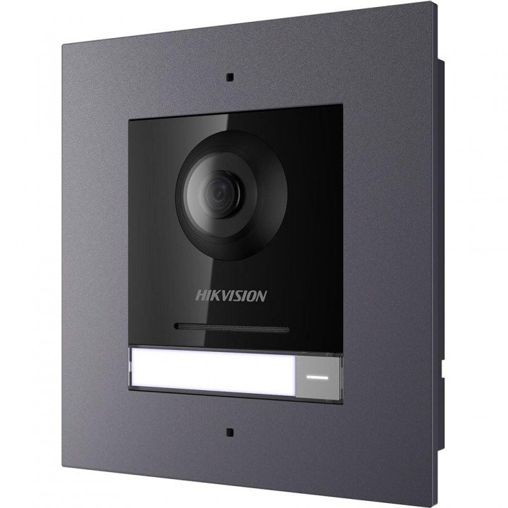IP-видеопанель Hikvision DS-KD8003-IME1/Flush с врезной рамкой для IP-домофонов