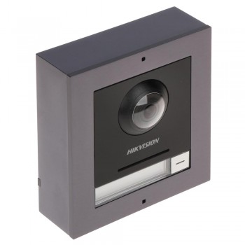 IP-видеопанель Hikvision DS-KD8003-IME1/Surface с накладной рамкой для IP-домофонов