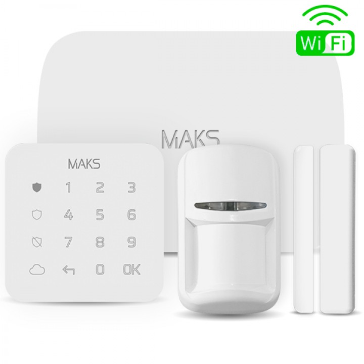 Комплект беспроводной охранной сигнализации MAKS PRO WiFi