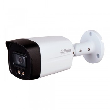 HDCVI видеокамера Dahua 2 Мп HAC-HFW1239TLMP-A-LED (3.6mm) пластик со встроенным микрофоном и LED подсветкой