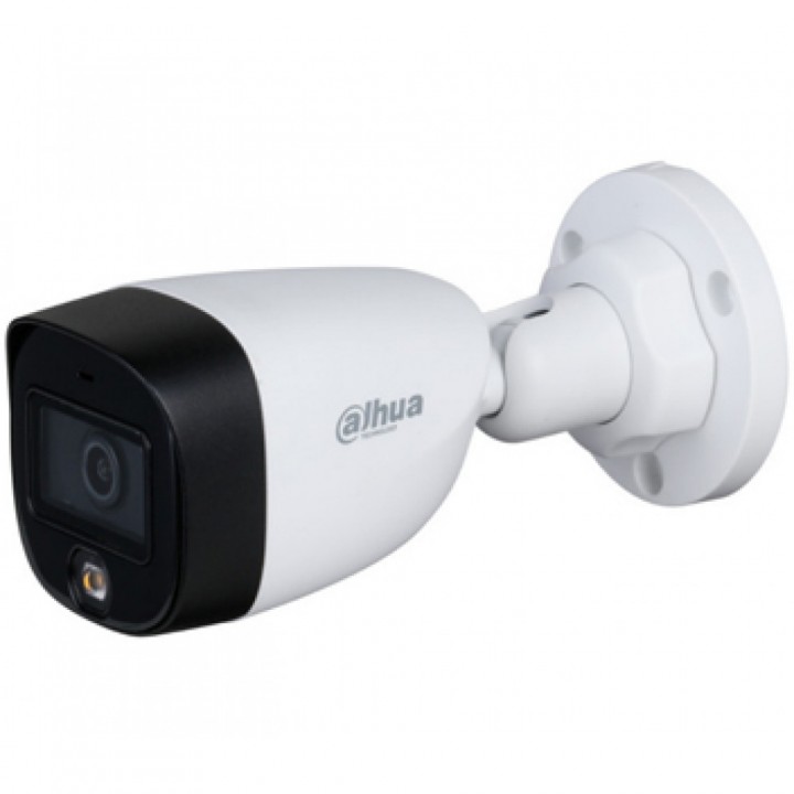 HDCVI видеокамера 2 Мп Dahua DH-HAC-HFW1209CP-LED (2.8 мм) для системы видеонаблюдения, пластик + металл