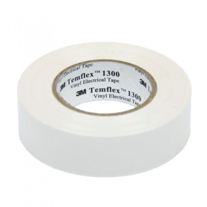 Изолента 3М Temflex 1300 (19мм х 20м), белая