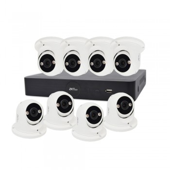IP комплект видеонаблюдения с 8 камерами ZKTeco KIT-8508NER-8P/8- ES-852T11C-C