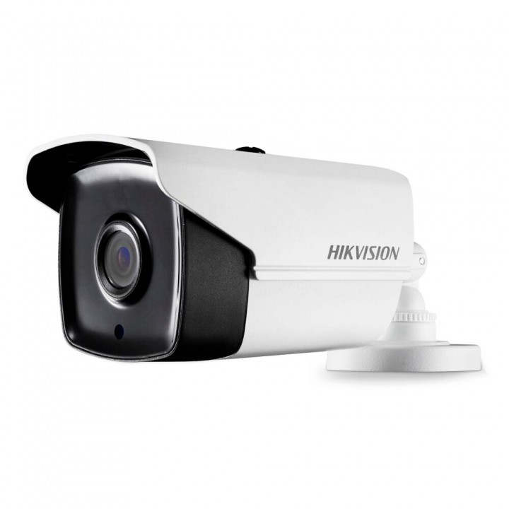HD-TVI видеокамера 5 Мп Hikvision DS-2CE16H0T-IT5E (3.6 мм) с поддержкой PoC для системы видеонаблюдения, металл + пластик