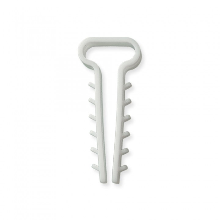 Дюбель-хомут ёлочка Relfix 14 x 6 мм (100 шт/уп) белый