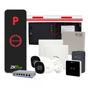 Комплект автоматизации парковок ZKTeco с въездом по UHF меткам и биометрии лица