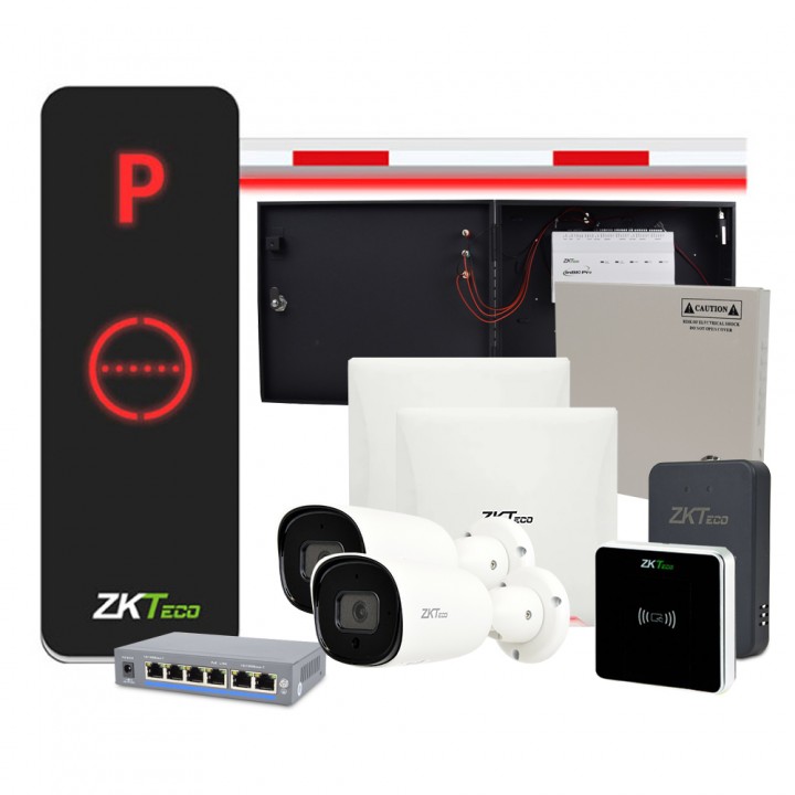 Комплект автоматизации парковок ZKTeco с въездом по UHF меткам и биометрии лица