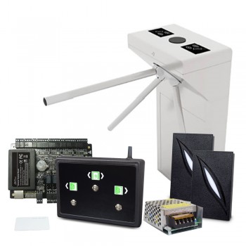 Комплект турникета ZKTeco с доступом по картам и сетевым контроллером