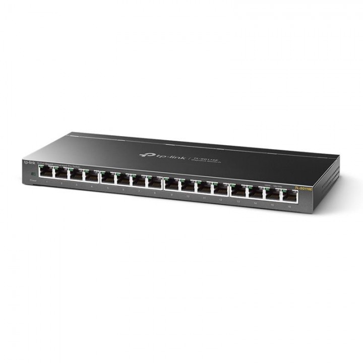 Коммутатор на 16 гигабитных портов TP-LINK TL-SG116E 16xGE EasySmart Метал. корпус