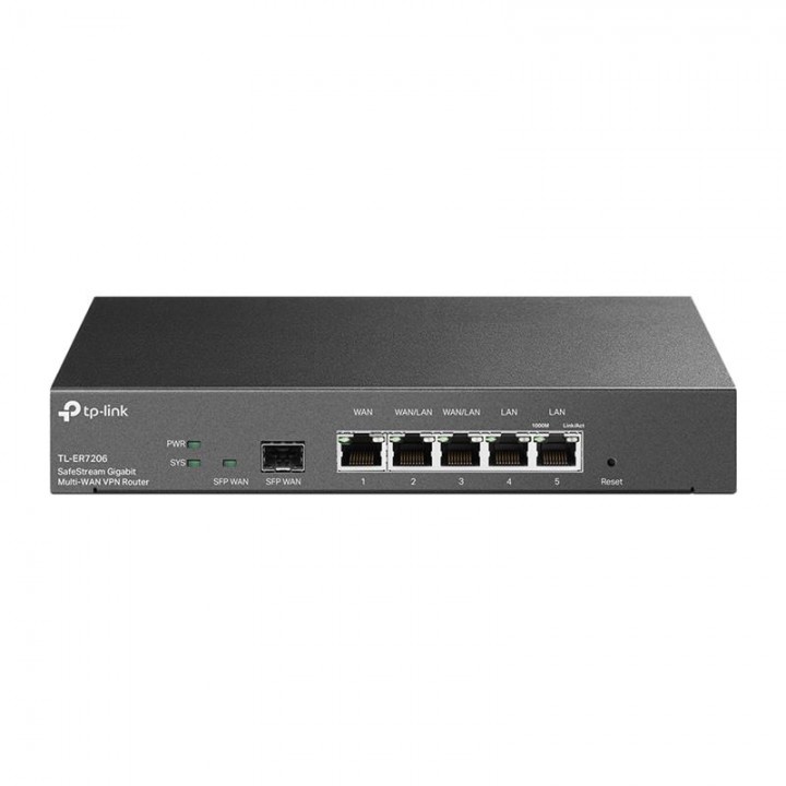 Мультисервисный маршрутизатор TP-LINK TL-ER7206 2xGE LAN 1xGE WAN 2xGE LAN 1xSFP VPN Omada