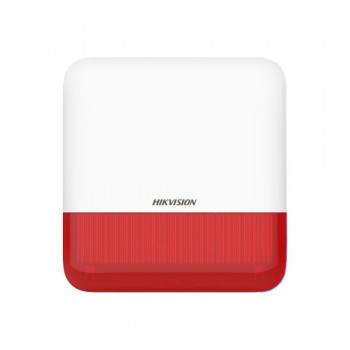 Беспроводная уличная сирена Hikvision DS-PS1-E-WE-Red AX PRO