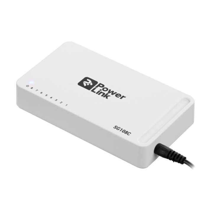 Сетевой коммутатор на 8 портов 10/100/1000 Мбит/с 2E PowerLink SG108C 8xGE неуправляемый