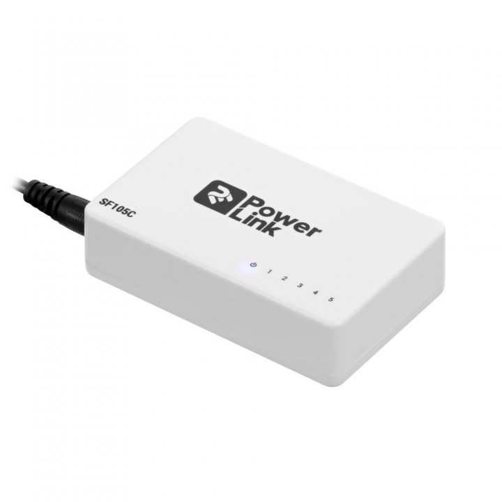 Сетевой коммутатор на 5 портов 10/100 Мбит/с 2E PowerLink SF105C неуправляемый