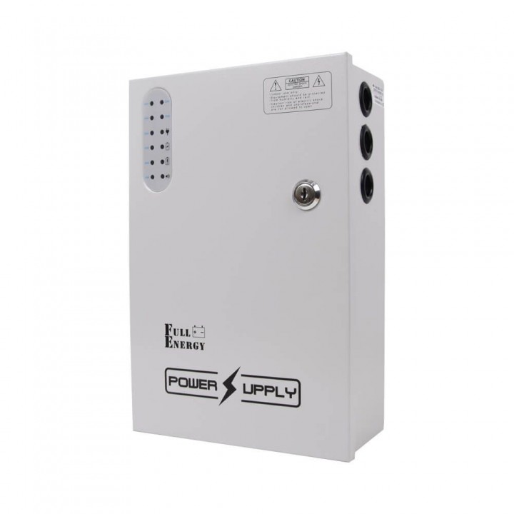 Блок бесперебойного питания ББП (ИБП) 12-48в  PoE BBG-1210/8 PoE 100W для видеонаблюдения 8x12В, 1x48В, 10А под 18Ач аккумулятор