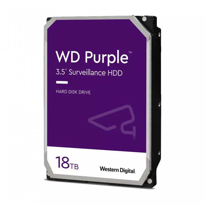 Жесткий диск 18TB Western Digital Purple WD180PURZ для видеонаблюдения