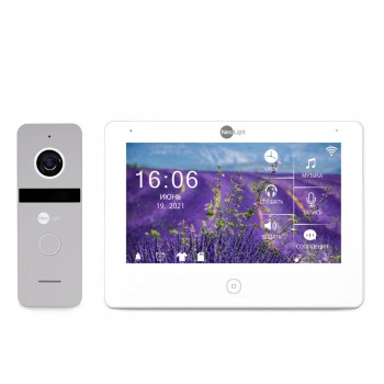 Комплект видеодомофона Neolight NeoKIT HD Pro Silver: видеодомофон 7