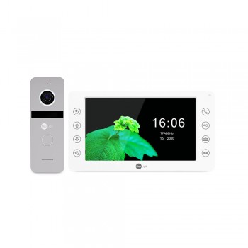 Комплект видеодомофона Neolight KAPPA HD / Solo FHD Silver: видеодомофон 7