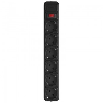 Сетевой фильтр GEMBIRD Power Cube SPG6-G-10B, кабель 3 м, 6 розеток