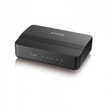Коммутатор на 5 портов ZYXEL GS-105S v2 (GS-105SV2-EU0101F) в пластиковом копусе