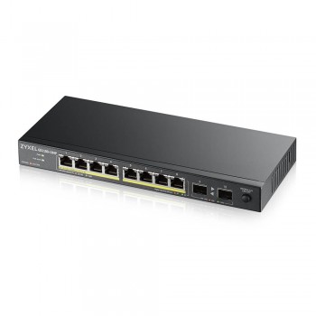 Неуправляемы PoE-коммутатор ZYXEL GS1100-10HP (GS1100-10HP-EU0101F) с 8 портами PoE