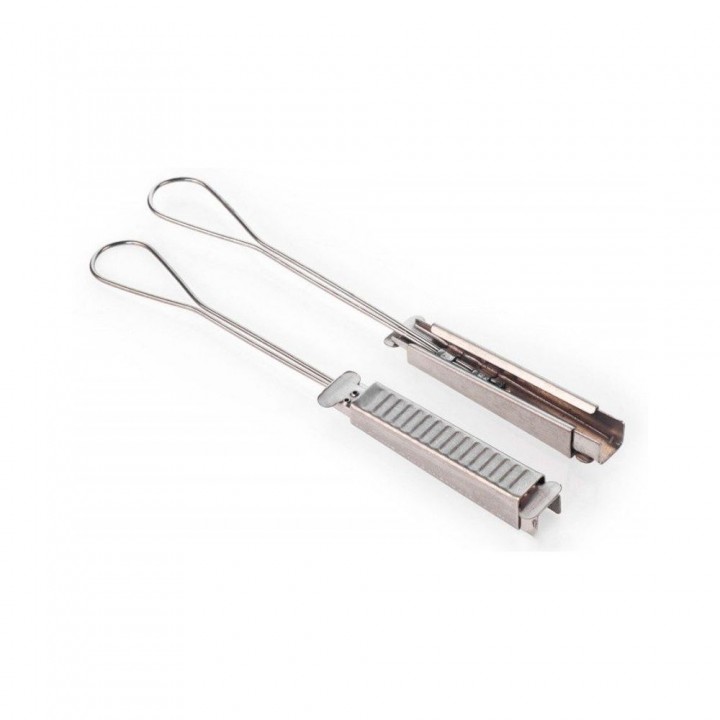 Зажим натяжной для FTTH кабелю Crosver ASF-SS из нержавеющей стали