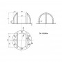Защитный антивандальный кожух DS-102/66b для купольных видеокамер