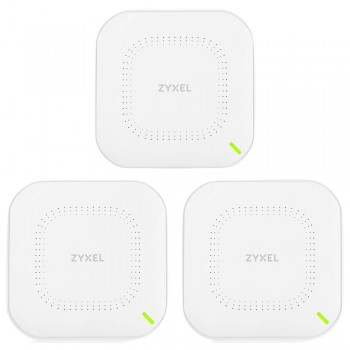 Точка доступа ZYXEL NWA110AX 3-pack AX1800, 1xGE, WiFi 6, Nebula, PoE, MU-MIMO, 3 точки без инжекторов (NWA110AX-EU0103F)