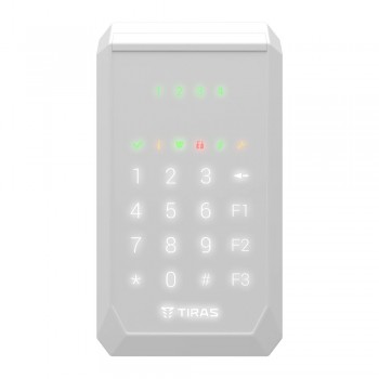 Сенсорная клавиатура Tiras Technologies K-PAD4+ (white) для управления охранной системой Orion NOVA II