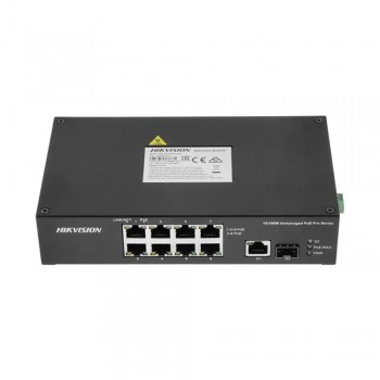 PoE-коммутатор Hikvision DS-3T0310HP-E/HS 8-портовый неуправляемый