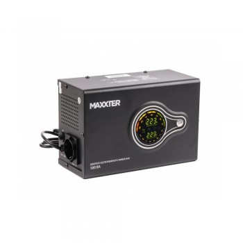 Джерело безперебійного живлення Maxxter MX-HI-PSW500-01 500ВА / 300Вт лінійно-інтерактивне з правильною синусоїдою