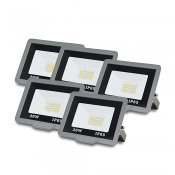 Комплект из 5-ти светодиодных прожекторов ONE LED ultra (ZY-TH18-20 ) 20 Вт