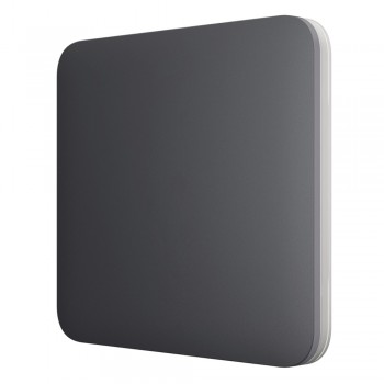 Кнопка Ajax SoloButton (1-gang/2-way) graphite для одноклавишного или проходного выключателя