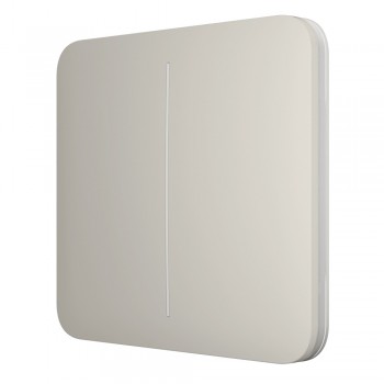 Кнопка Ajax SoloButton (2-gang) oyster для двухклавишного выключателя